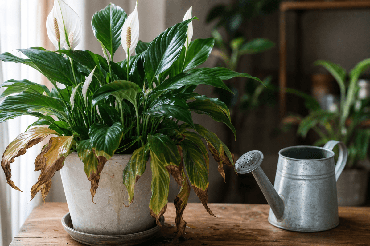 Spathiphyllum : l’entretien sans surarrosage